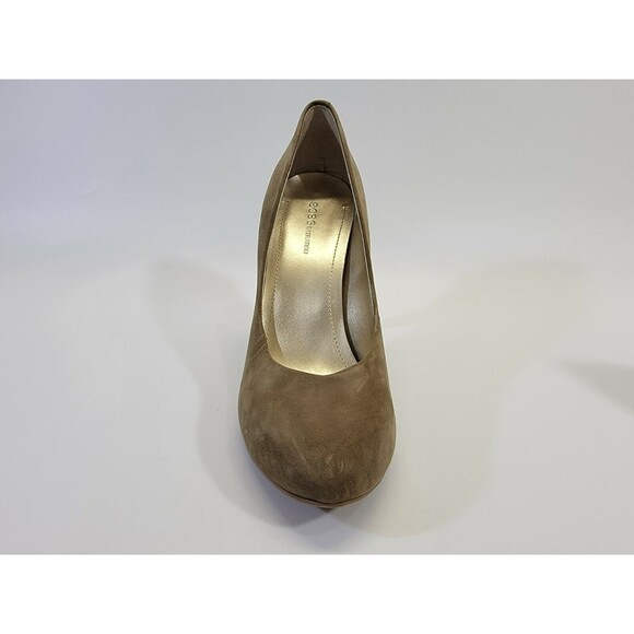 HHP Women's Size 9B BCBGeneration PL Brady Taupe Suede Leather Pumps Heels Shoes - Picture 5 of 8